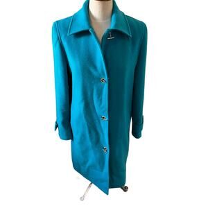Harve Bernard Wool duffel coat toggle clasps Blue 8